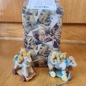 Cherished Teddies "A Big Hug from a Little Friend" & "Our Friendship is an Adven